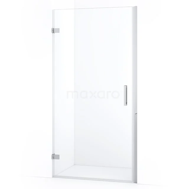 Diamond Shower door | 100 cm Chrome Clear glass Pivot door DDA2110220C
