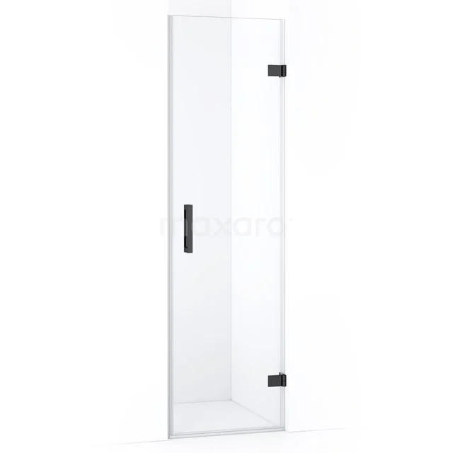 Diamond Shower door | 60 cm Black chrome Clear glass Pivot door DDA2206120BC
