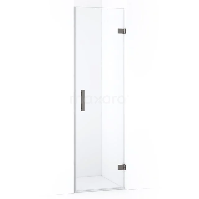 Diamond Shower door | 60 cm Black metal Clear glass Pivot door DDA2206120ZM