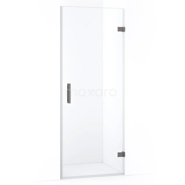 Diamond Shower door | 70 cm Black metal Clear glass Pivot door DDA2207120ZM