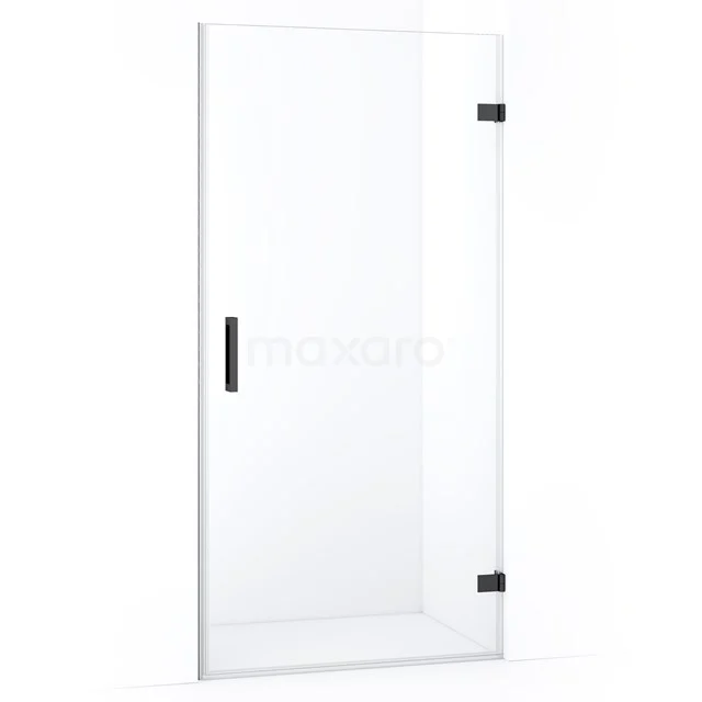 Diamond Shower door | 100 cm Black chrome Clear glass Pivot door DDA2210120BC
