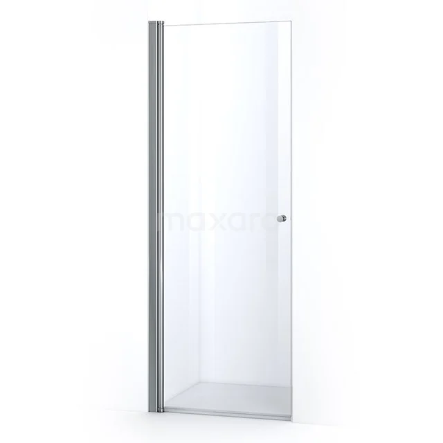 Zircon Comfort Duschtür | 85 cm Chrom Klarglas Pendeltür S0310-0900N Glasene Duschtür mit mattem silbernen Profil, schlankes Design, ideal für moderne Bäder.
