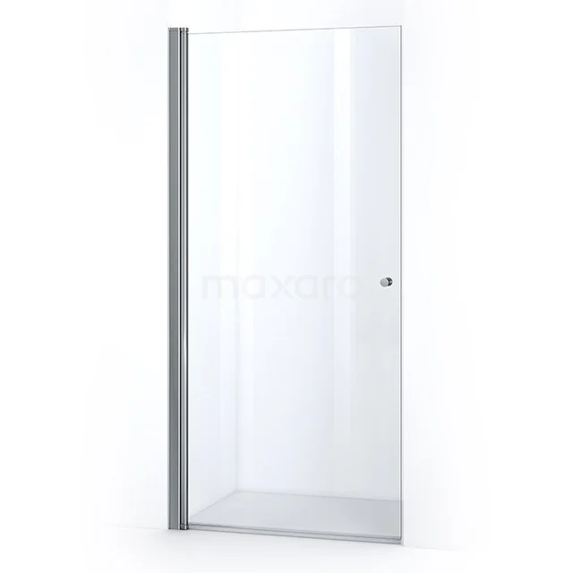 Glas Duschtür mit schlankem Aluminiumrahmen, Klarglas, geeignet für moderne Bäder.