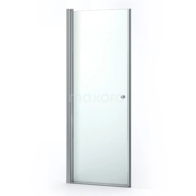 Glasene Duschtür mit matter Oberfläche, Aluminiumrahmen und minimalistischem Design; ideal für modernen Badezimmerstil.