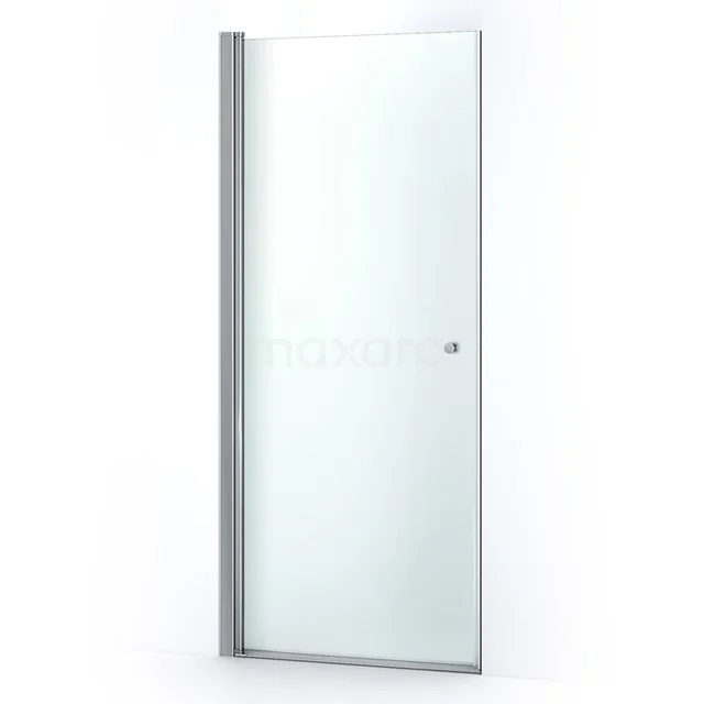 Glasene Duschtür mit silberfarbenem Aluminiumrahmen, modernes Design, ideal für ein stilvolles Badezimmer-Upgrade.