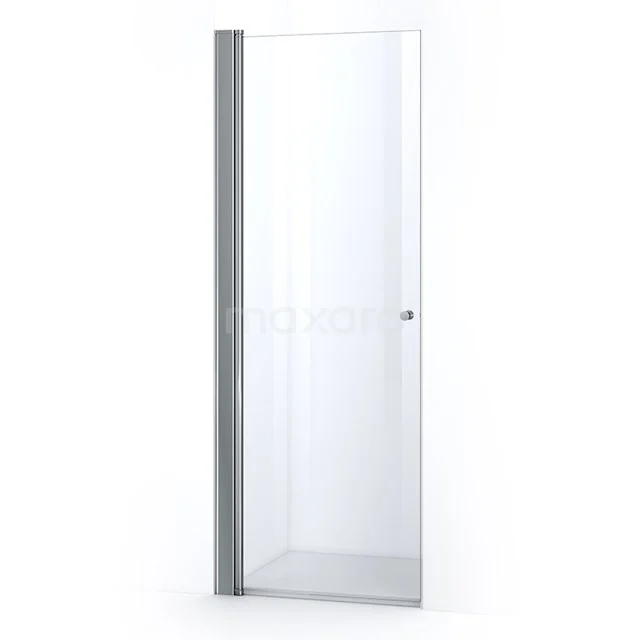 Duschtür Zircon Comfort 70cm aus klarem Sicherheitsglas Chrom S0320-0700N Klarer Glas-Duschtür mit silberfarbenem Aluminiumrahmen, ideal für ein modernes Badezimmer.