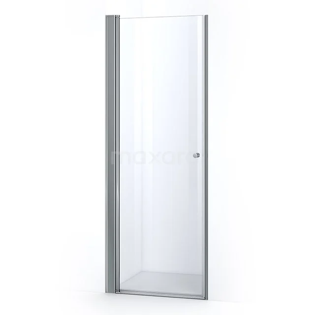 Duschtür Zircon Comfort 75cm aus klarem Sicherheitsglas Chrom S0320-0769N Glasene Duschtür mit silbernem Aluminiumrahmen, elegantes Design, ideal für moderne Bäder.