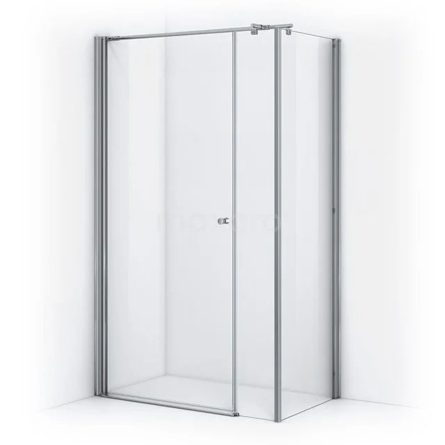 Zircon Comfort Duschkabine | 120x60 cm Chrom Drehtür Rechteck DH-060210013 Duschkabine quadratisch, Klarglas, Aluminiumprofile, Drehtür, modernes Design für ein stilvolles Badezimmer.