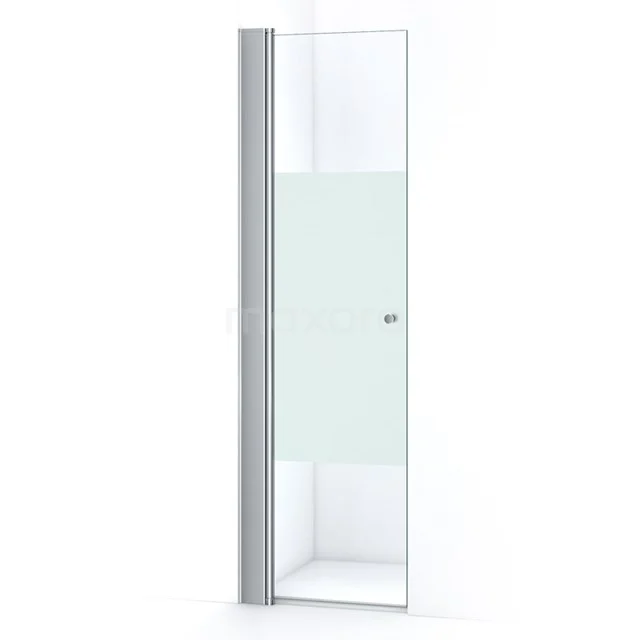 Zircon Comfort Shower door | 60 cm Chrome Clear with matt strip Bi-fold door S0332-0600N