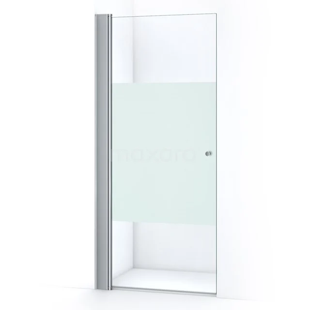 Zircon Comfort Shower door | 90 cm Chrome Clear with matt strip Bi-fold door S0332-0900N