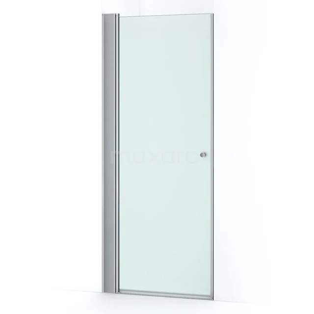 Strakke Glastür mit mattem silbernen Rahmen, perfekt für eine moderne Badezimmer Einrichtung.