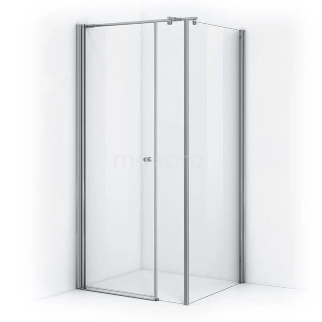 Duschkabine 90x90cm Klar Sicherheitsglas Zircon Comfort DH-090207013 Moderne Glas-Duschkabine mit Eckeinstieg, Aluminiumrahmen und minimalistischem Design; ideal für ein stilvolles Badezimmer.