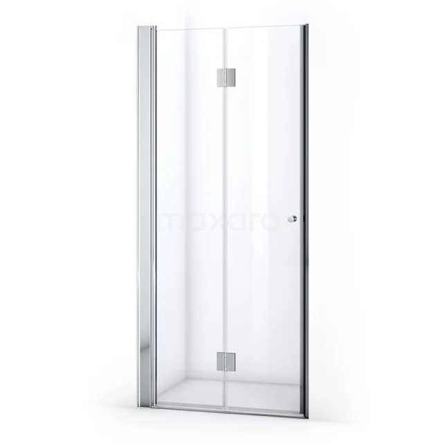 Zircon Allure Douchedeur | 90 cm Chroom Helder glas Vouwdeur S0620-0969