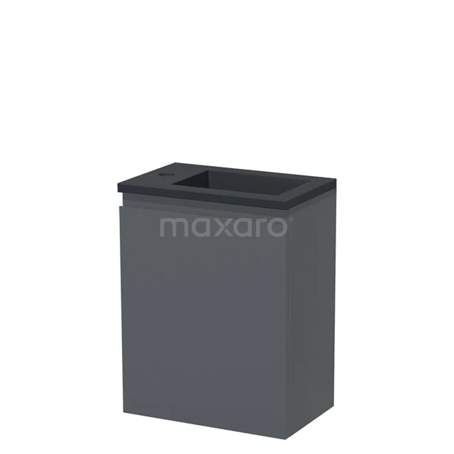 Modulo Pico Toilet unit with basin | 40 cm Dark grey Handleless front Quartz TMW10-00426
