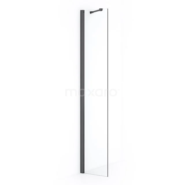 Diamond Inloopdouche | 30 cm Zwart chroom Helder glas Vaste wand IDA03210BCN