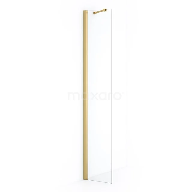 Diamond Inloopdouche | 30 cm Goud Helder glas Vaste wand IDA03210GGN