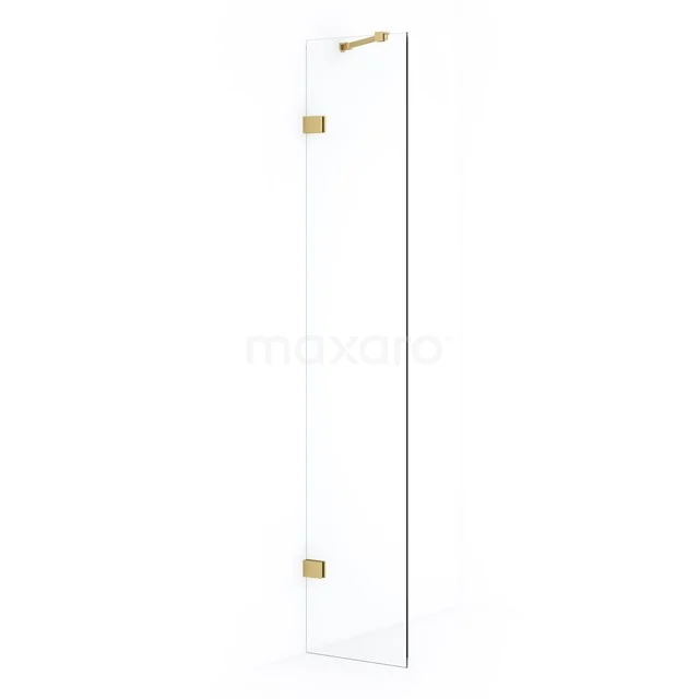 Diamond Inloopdouche | 30 cm Goud Helder glas Vaste wand IDA03220GG