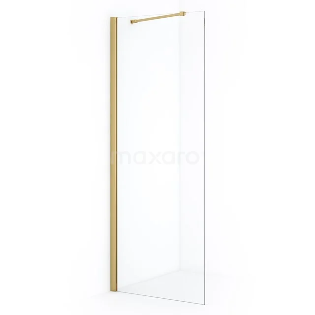 Diamond Inloopdouche | 70 cm Goud Helder glas Vaste wand IDA07210GGN