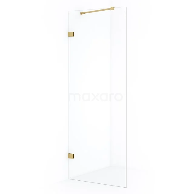 Diamond Inloopdouche | 70 cm Goud Helder glas Vaste wand IDA07220GG