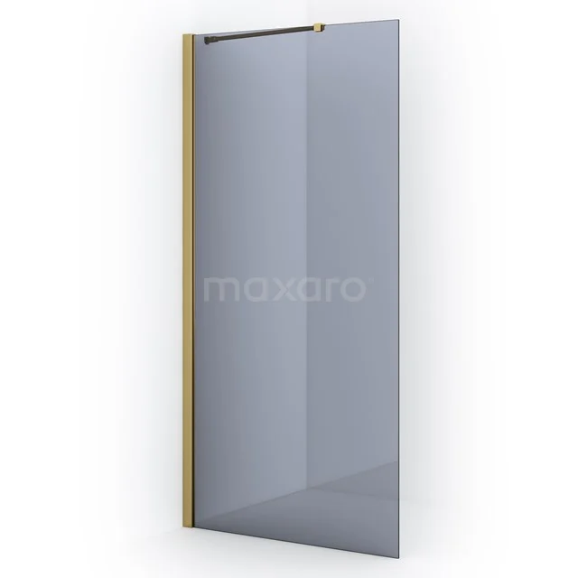 Diamond Inloopdouche | 90 cm Goud Rookglas Vaste wand IDA09211GGN