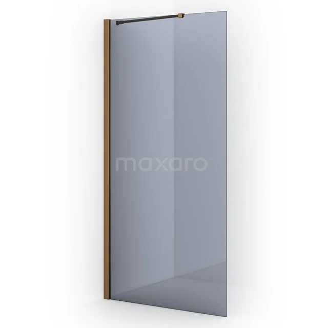 Diamond Inloopdouche | 100 cm Koper Rookglas Vaste wand IDA10211KP