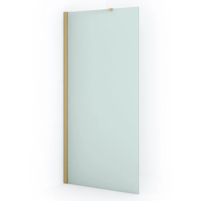 Diamond Inloopdouche | 100 cm Goud Matglas Vaste wand IDA10217GGN