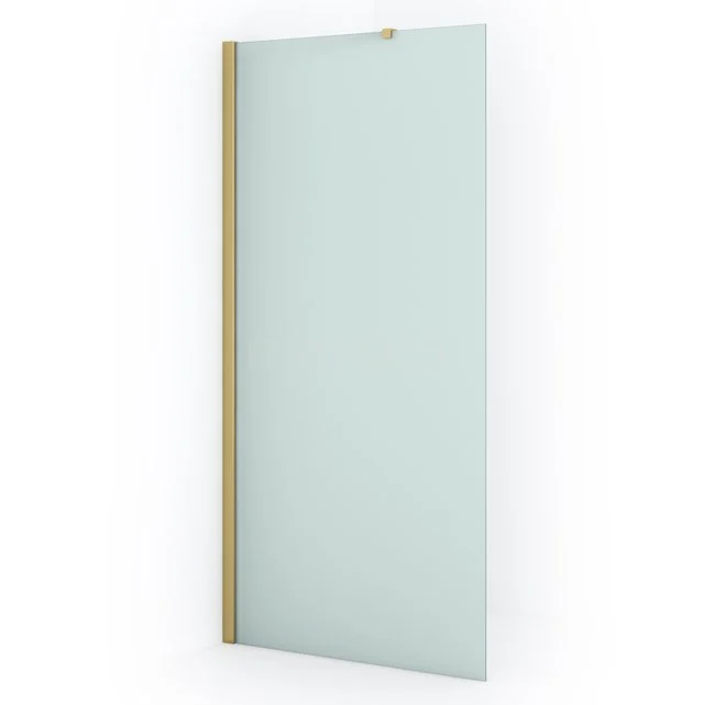 Diamond Inloopdouche | 90 cm Goud Matglas Vaste wand IDA09217GGN