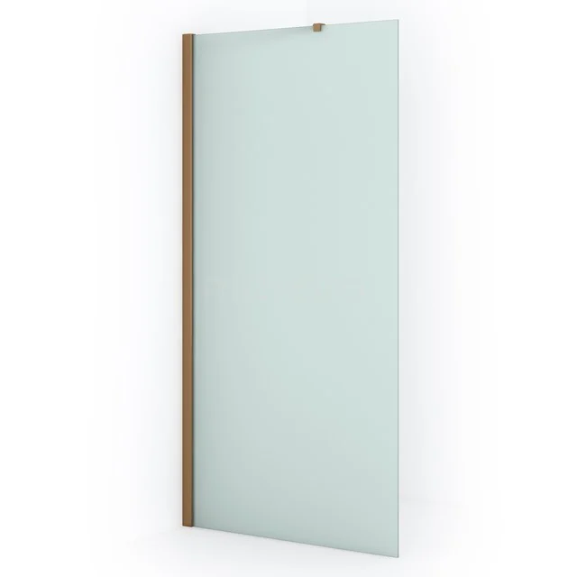 Diamond Inloopdouche | 100 cm Koper Matglas Vaste wand IDA10217KP