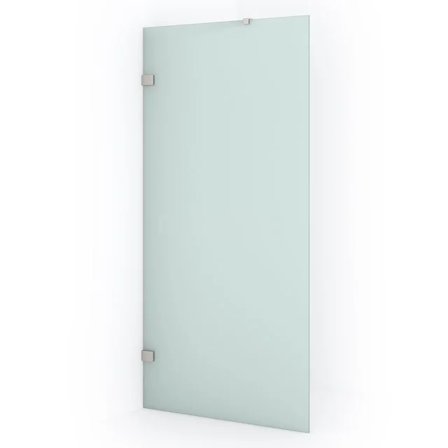 Diamond Inloopdouche | 100 cm Zwart chroom Matglas Vaste wand IDA10227BC