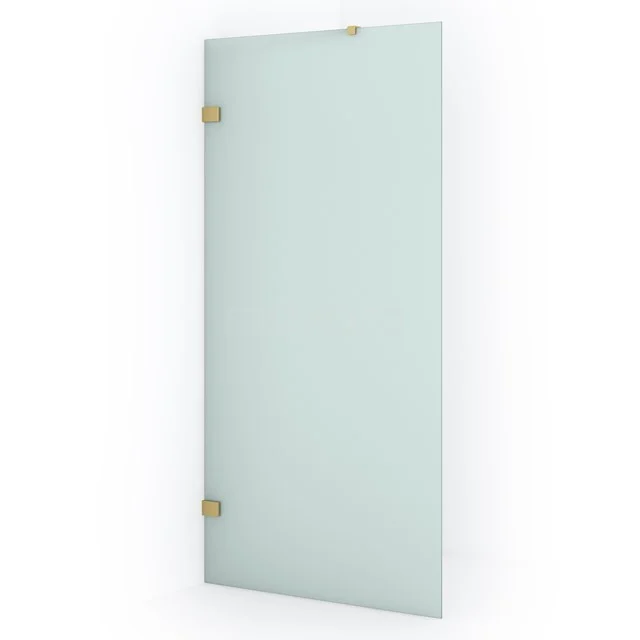 Diamond Inloopdouche | 100 cm Goud Matglas Vaste wand IDA10227GG