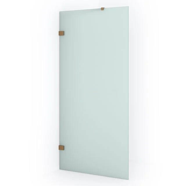 Diamond Inloopdouche | 100 cm Koper Matglas Vaste wand IDA10227KP