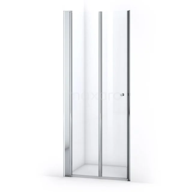 Zircon Comfort Shower door | 80 cm Chrome Clear glass Folding door S2892_0827L