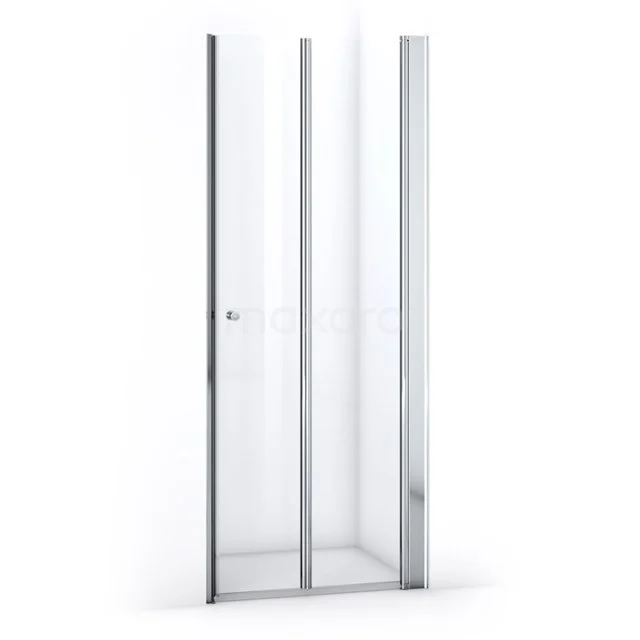 Zircon Comfort Shower door | 80 cm Chrome Clear glass Folding door S2892_0827R