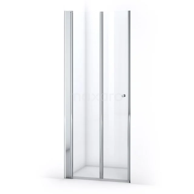 Zircon Comfort Shower door | 80 cm Chrome Clear glass Folding door S2892_0826L