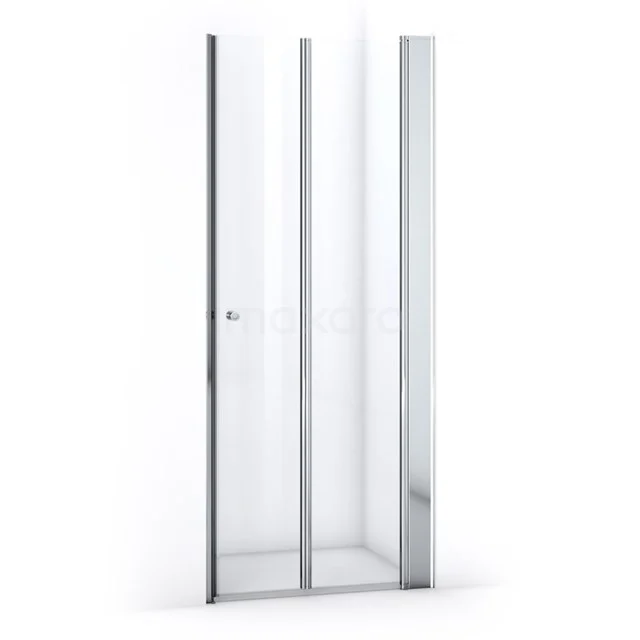 Zircon Comfort Shower door | 85 cm Chrome Clear glass Folding door S3892_0827R
