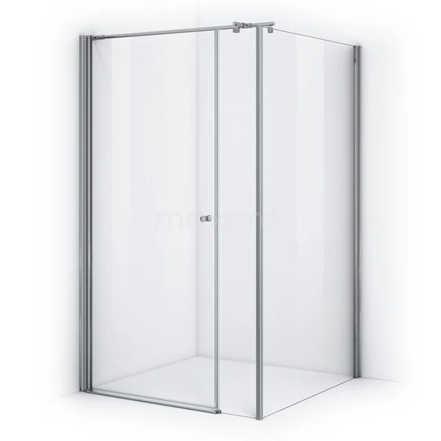 Duschkabine 120x110cm Klar Sicherheitsglas Zircon Comfort DH-120209013 Eck-Duschkabine mit Schiebetür, transparentem Glas, Aluminiumprofilen, platzsparendem Design, perfekt für moderne Bäder.