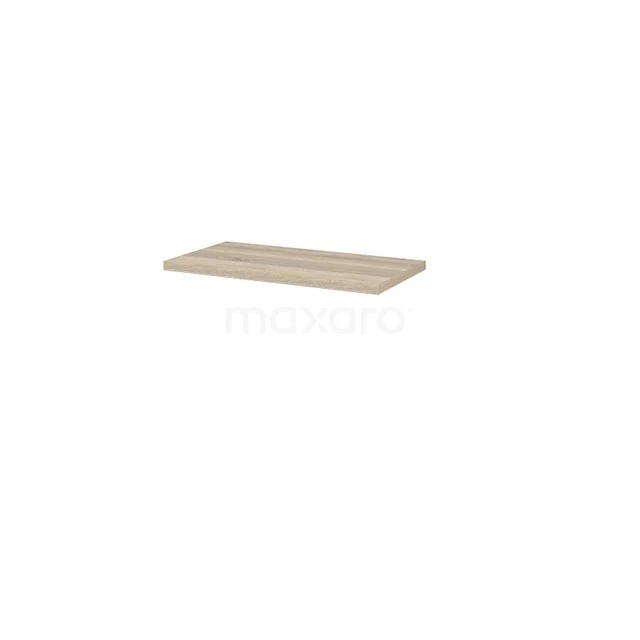 Wooden bathroom shelf in light Oak colour, ideal for stylish wall mounting and space saving in the bathroom.