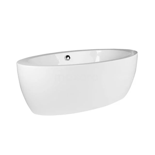 Esino Freestanding bath | 180x95cm Acrylic Gloss White VSA38 White freestanding oval acrylic bathtub with a modern design, perfect for luxury bathroom fittings.