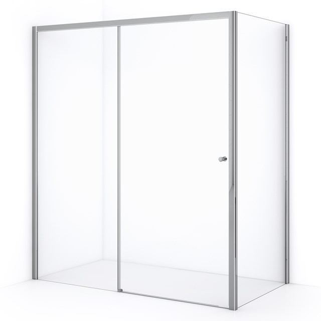 Crystal Comfort Douchecabine | 170x100 cm Chroom Helder glas Schuifdeur Rechthoek L1020-1710C