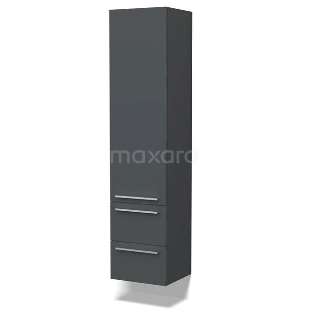 Lungo Bathroom cabinet | 170 cm Dark grey Flat fronts 3 compartments + 2 drawers BKK10-00043