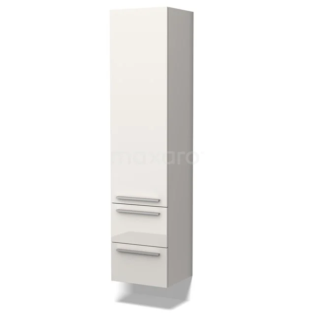 Lungo Bathroom cabinet | 170 cm High-gloss white Flat fronts 3 compartments + 2 drawers BKK10-00032