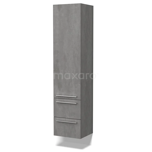 Lungo Bathroom cabinet | 170 cm Light grey concrete Flat fronts 3 compartments + 2 drawers BKK10-00030
