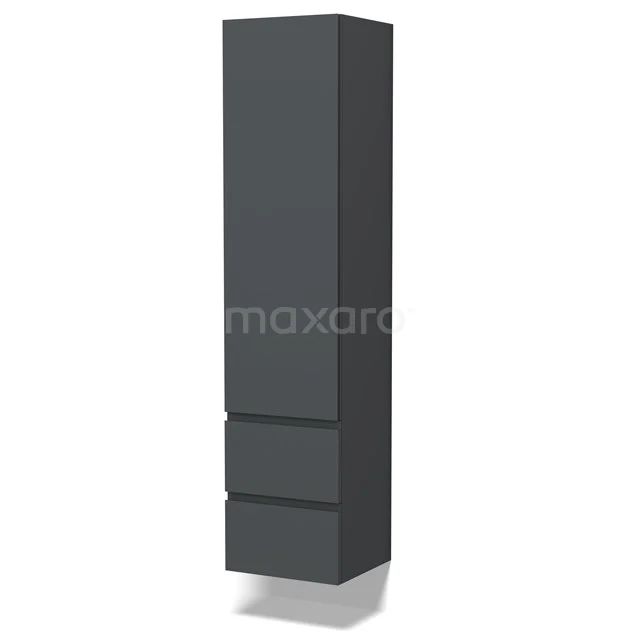 Lungo Bathroom cabinet | 170 cm Dark grey Handle-less fronts 3 compartments + 2 drawers BKK10-00045