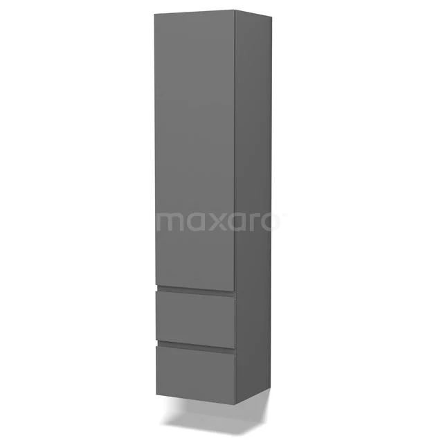 Lungo Bathroom cabinet | 170 cm Mid grey Handle-less fronts 3 compartments + 2 drawers BKK10-00042