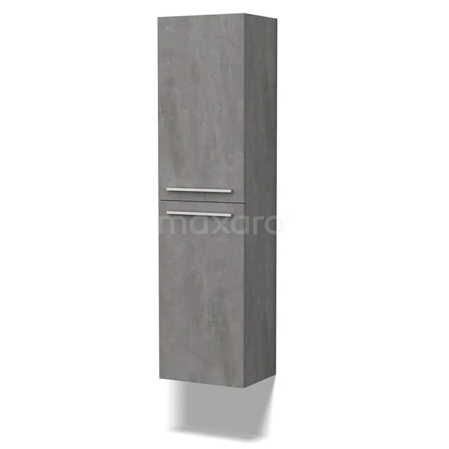 rustig aan Vier Vooravond Grande Badkamerkast | 150 cm Lichtgrijs beton Vlak front 4 vakken  BKK35-00031 | Maxaro