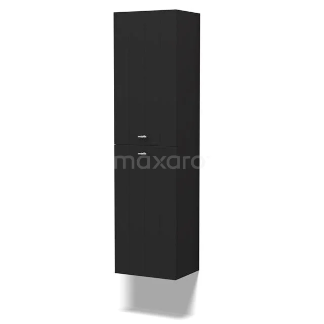 Grande Badkamerkast | 150 cm Mat zwart Lamel front 4 vakken BKK35-00002