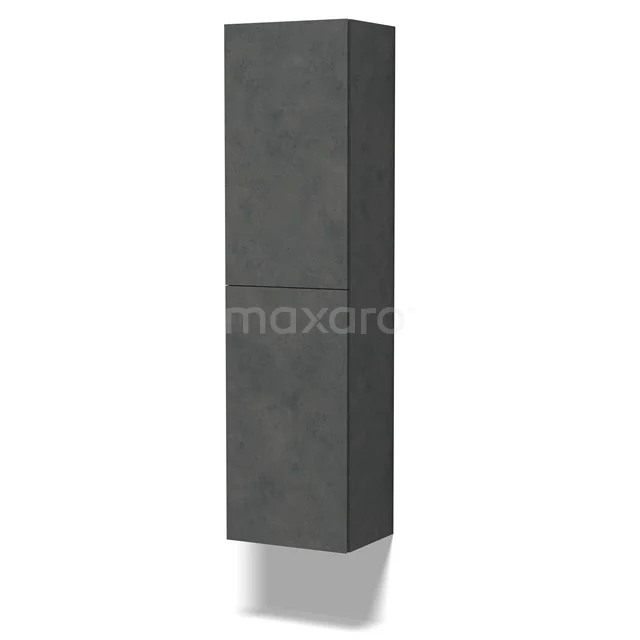 Grande Badkamerkast | 150 cm Donkergrijs beton Greeploos front 4 vakken BKK35-00037