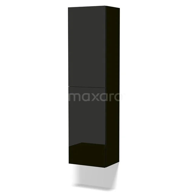 Grande Badkamerkast | 150 cm Hoogglans zwart Greeploos front 4 vakken BKK35-00018