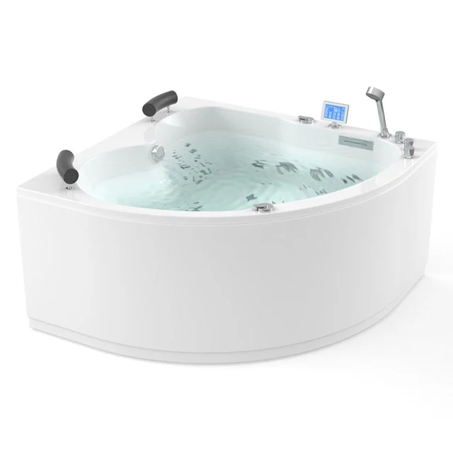 Whirlpool Bath Atlantic Gold 2 Person Left 140x140cm Water and air massage W03014DL