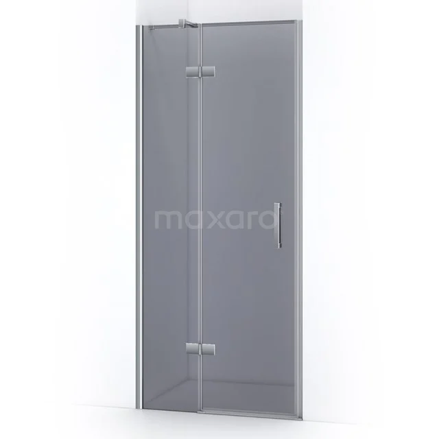 Pearl Shower door | 90 cm Chrome Smoke glass Pivot door WPB54411C Glass shower door, transparent with chrome hinges, modern design for stylish bathroom layouts.